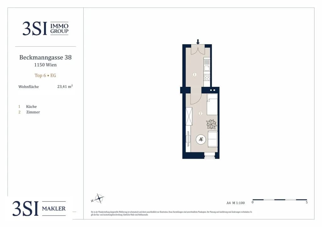1-Zimmer-Wohnung kaufen in Wien – 23,41 m², € 89.000 – Bild 9 von 9