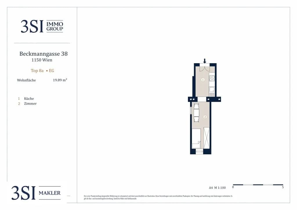 1-Zimmer-Wohnung kaufen in Wien – 19,89 m², € 75.000 – Bild 9 von 9
