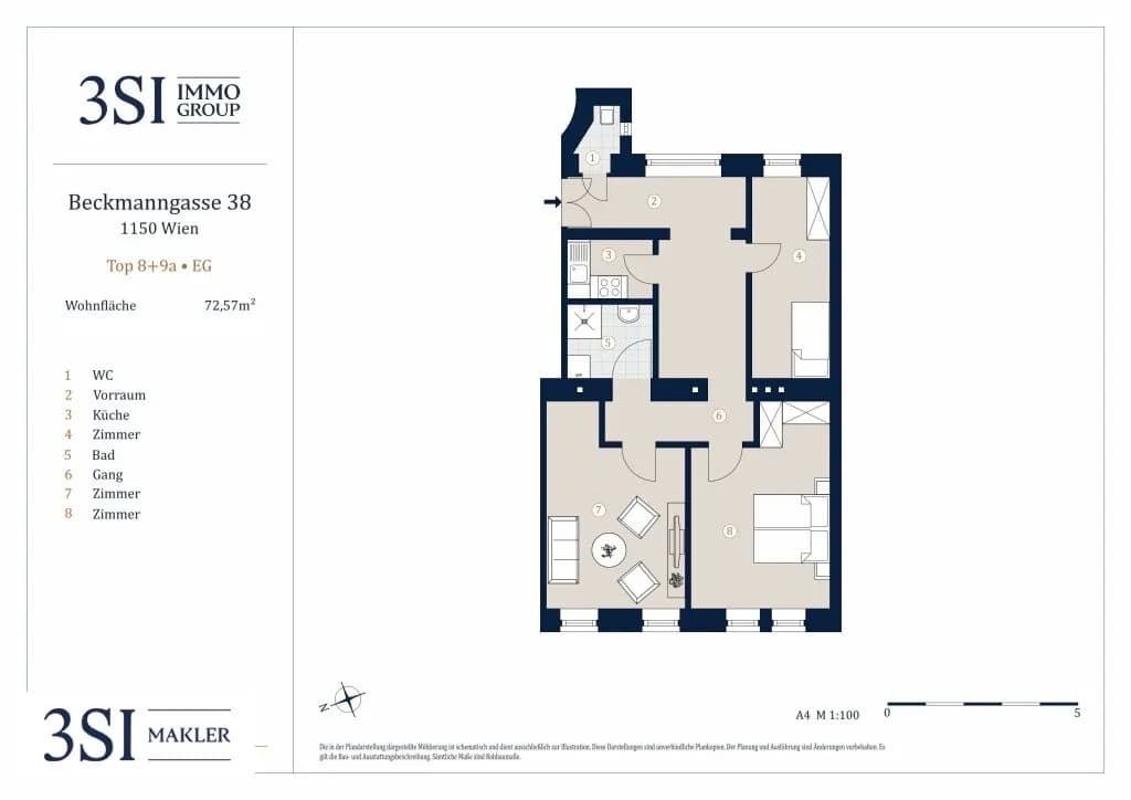 3-Zimmer-Wohnung kaufen in Wien – 72,57 m², € 249.000 – Bild 9 von 9