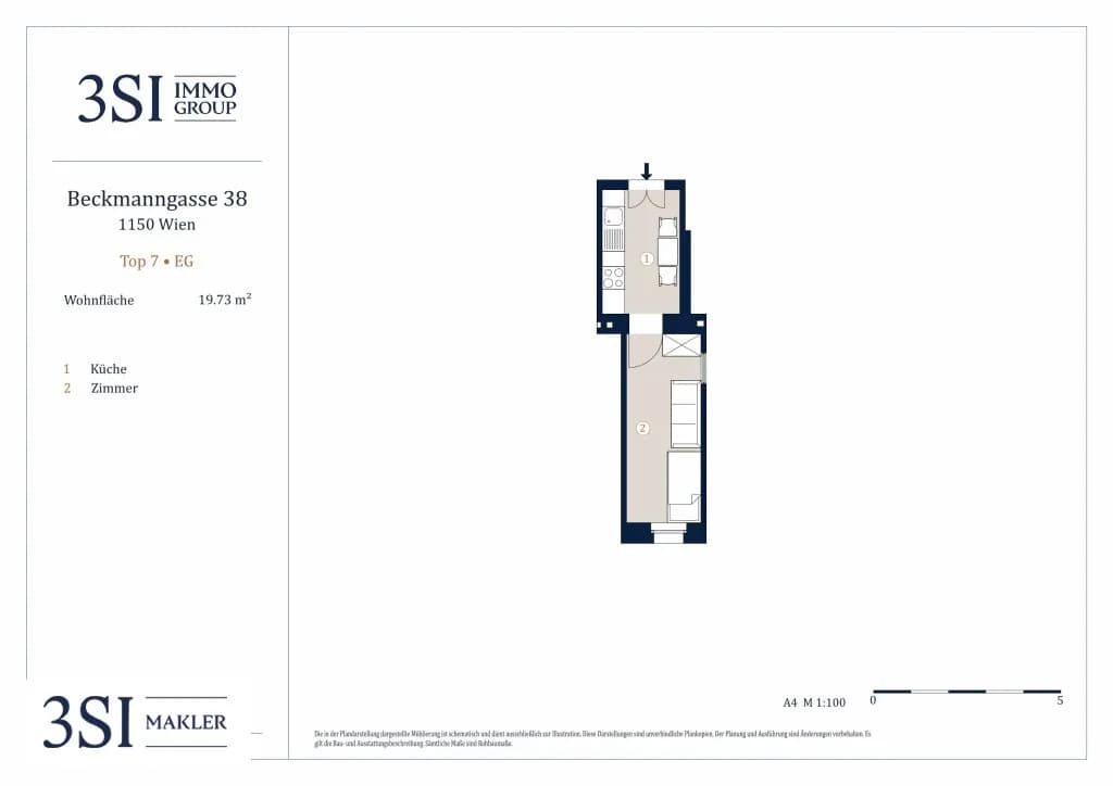 1-Zimmer-Wohnung kaufen in Wien – 19,73 m², € 75.000 – Bild 9 von 9