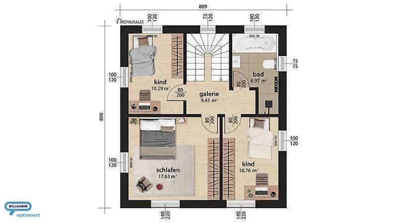 5-Zimmer-Haus kaufen in Vöcklabruck – 100 m², € 289.000 – Bild 13 von 22