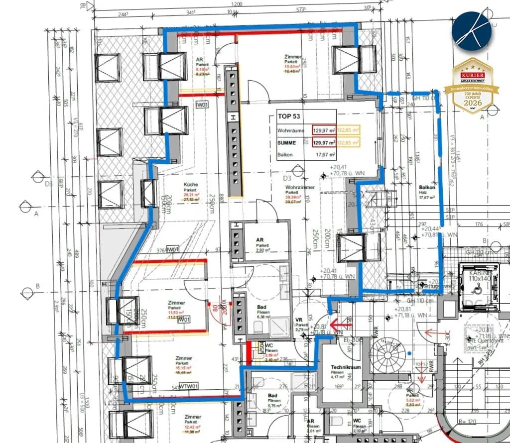 4-Zimmer-Wohnung kaufen in Wien – 129,97 m², € 779.000 – Bild 8 von 25