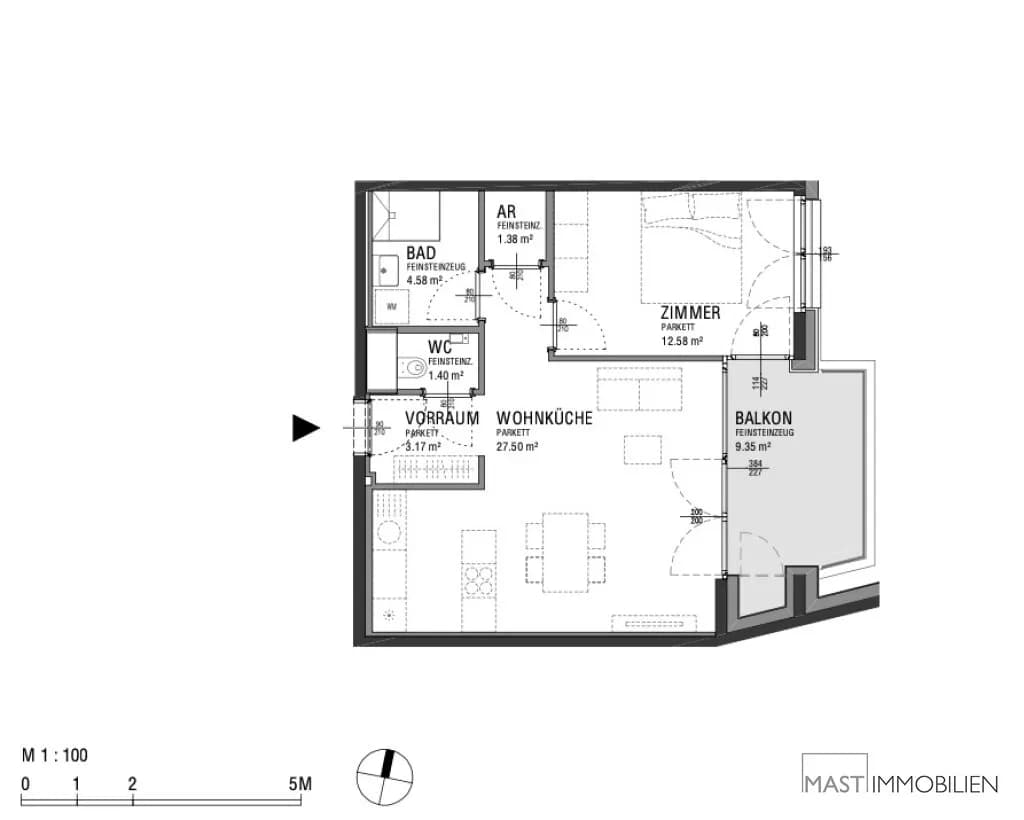 2-Zimmer-Wohnung kaufen in Wien – 50,61 m², € 352.000 – Bild 11 von 11