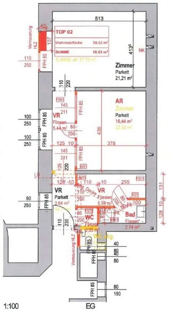 2-Zimmer-Wohnung kaufen in Wien – 55,96 m², € 340.000 – Bild 14 von 14
