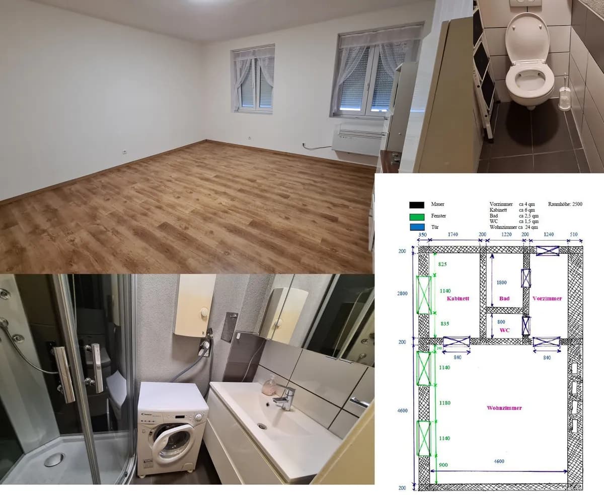 Wohnung mieten in Eisenstadt – 38 m², € 610