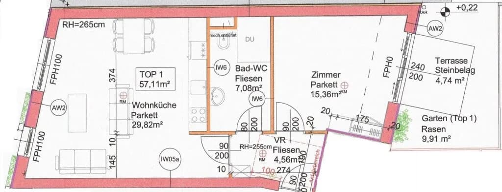 2-Zimmer-Wohnung kaufen in Wien – 56,82 m², € 418.064 – Bild 10 von 11