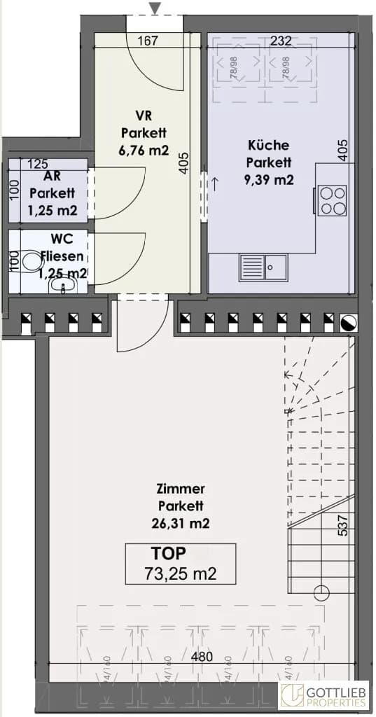 2-Zimmer-Wohnung kaufen in Wien – 73,25 m², € 579.000 – Bild 23 von 24