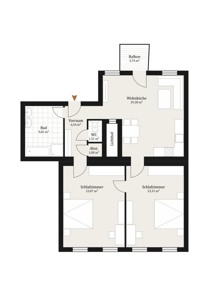 3-Zimmer-Wohnung kaufen in Wien – 95,42 m², € 779.000 – Bild 14 von 14