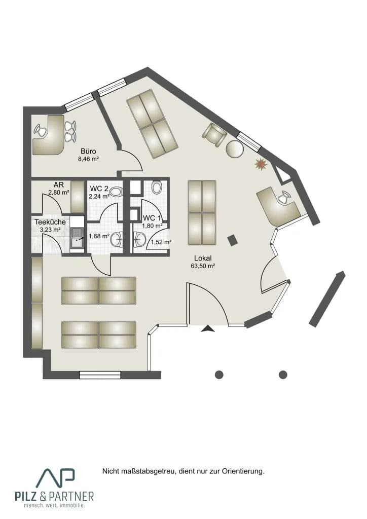 Gewerbeimmobilie kaufen in Hallein – 85 m², € 178.000 – Bild 2 von 5