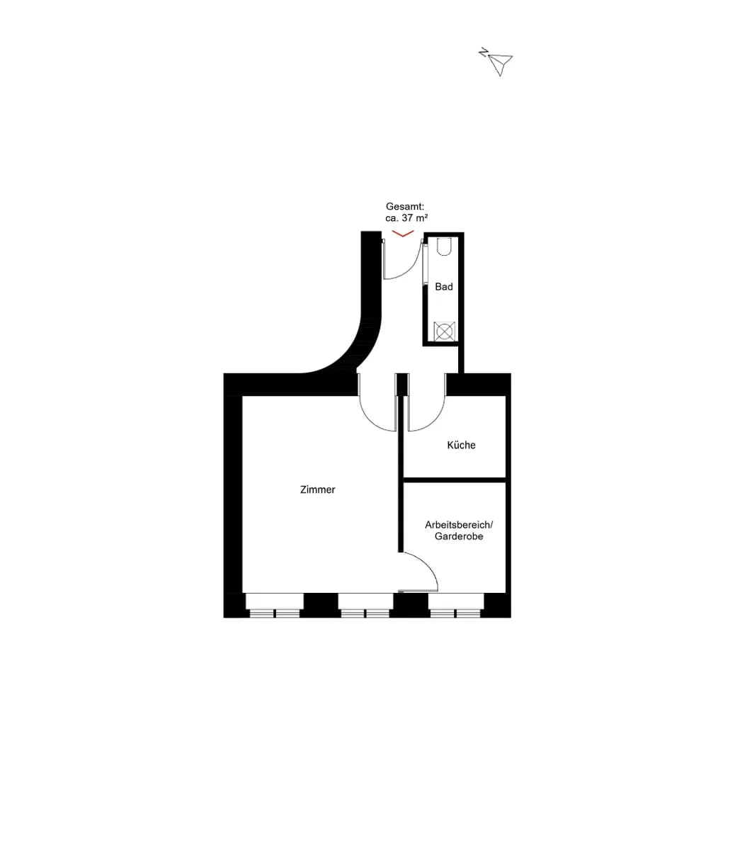 1-Zimmer-Wohnung kaufen in Wien – 37 m², € 148.000 – Bild 12 von 12