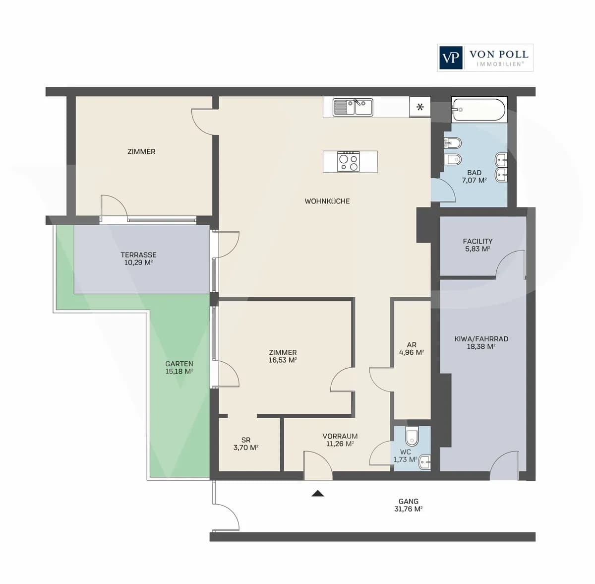 3-Zimmer-Wohnung kaufen in Wien – 108,8 m², € 489.000 – Bild 17 von 17