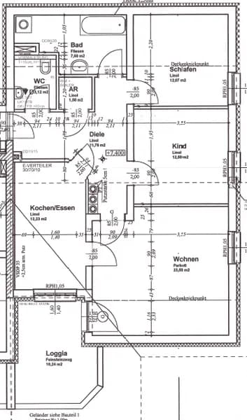 3-Zimmer-Wohnung mieten in Braunau am Inn – 94,31 m², € 927 – Bild 3 von 3