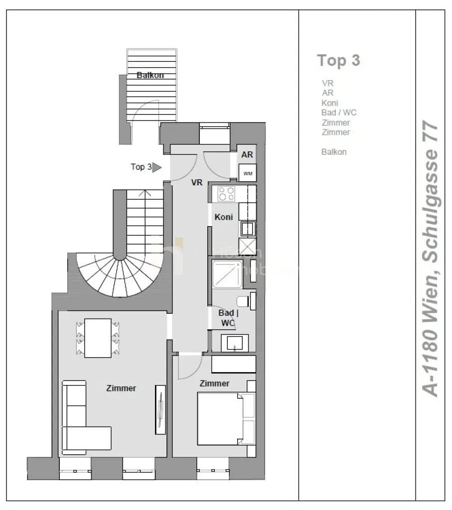 2-Zimmer-Wohnung kaufen in Wien – 47,21 m², € 399.000 – Bild 14 von 14