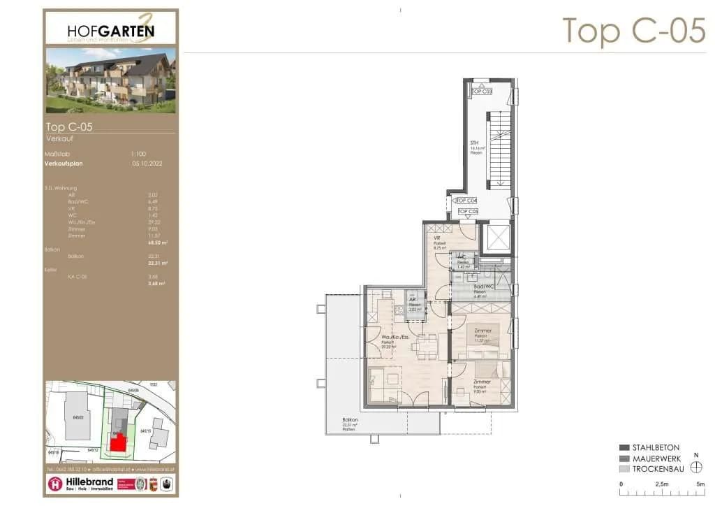 3-Zimmer-Wohnung kaufen in Salzburg-Umgebung – 68,5 m², € 410.000 – Bild 2 von 12