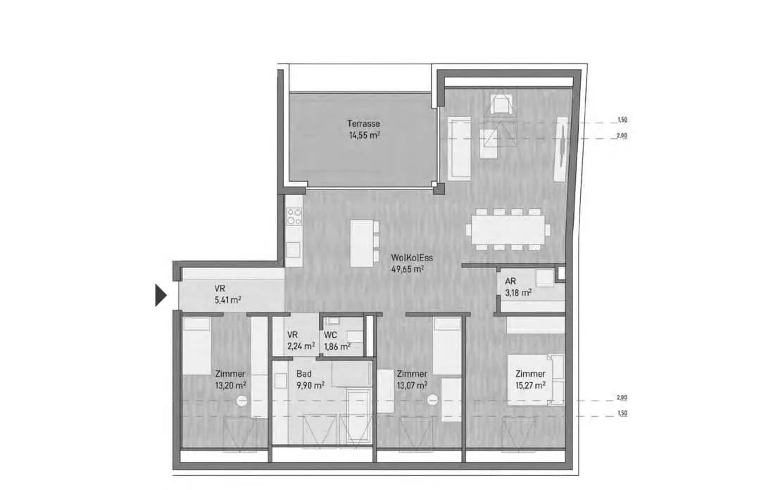 4-Zimmer-Wohnung kaufen in Graz – 113,78 m², € 752.655