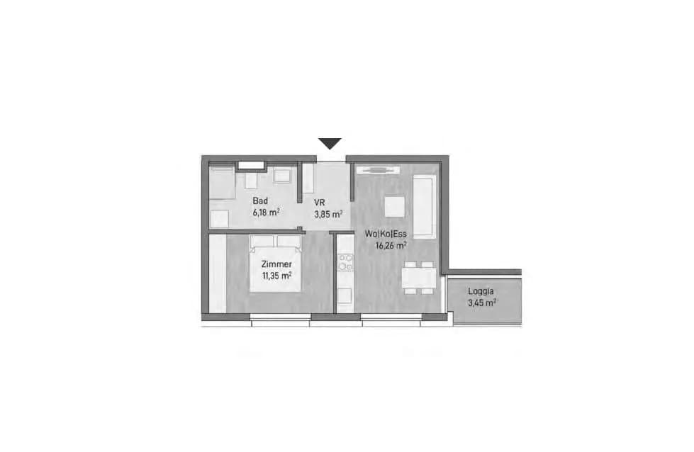 2-Zimmer-Wohnung kaufen in Graz – 37,64 m², € 203.256