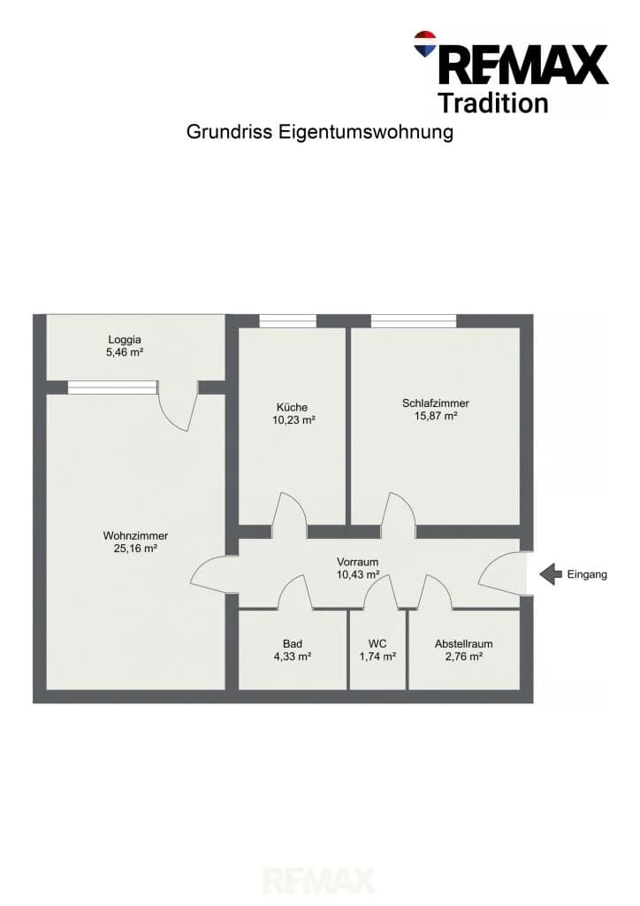 2-Zimmer-Wohnung kaufen in Leoben – 71 m², € 79.000 – Bild 7 von 7