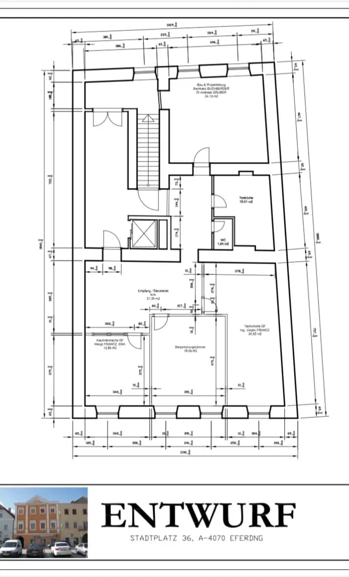 5-Zimmer-Gewerbeimmobilie mieten in Eferding – 145 m², € 1.500 – Bild 2 von 3