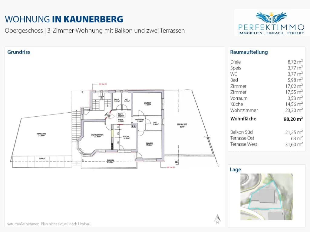 3-Zimmer-Wohnung kaufen in Landeck – 98,2 m², € 450.000 – Bild 17 von 17