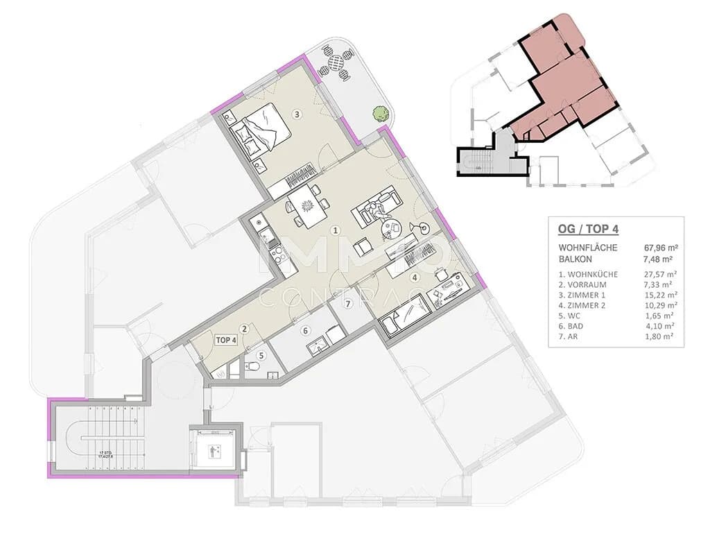 3-Zimmer-Wohnung kaufen in Wien – 67,97 m², € 420.000 – Bild 15 von 15