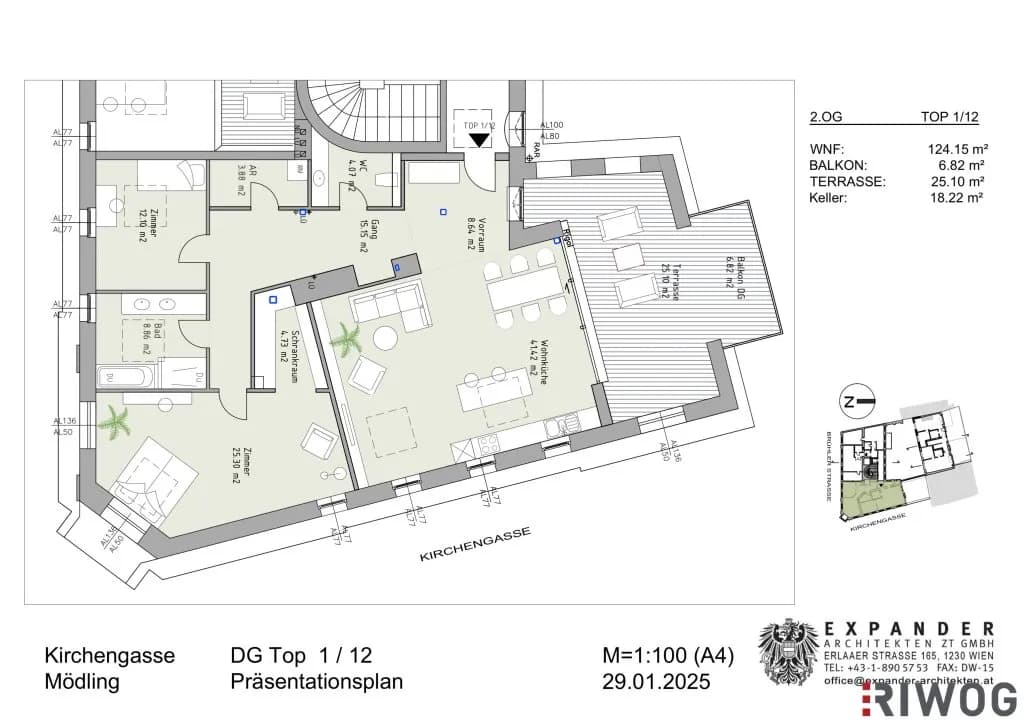 3-Zimmer-Wohnung kaufen in Mödling – 124,15 m², € 1.250.000 – Bild 25 von 26