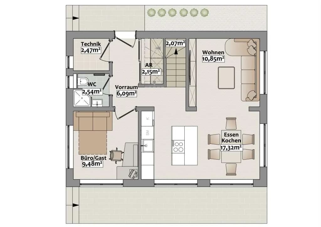 5-Zimmer-Haus kaufen in Oberpullendorf – 105,9 m², € 329.000 – Bild 4 von 8