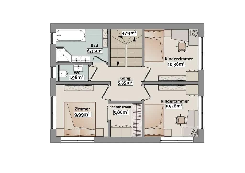 5-Zimmer-Haus kaufen in Oberpullendorf – 105,9 m², € 329.000 – Bild 5 von 8