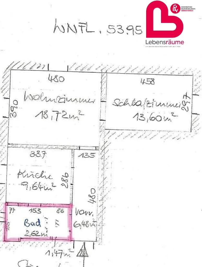 2-Zimmer-Wohnung mieten in Freistadt – 53,95 m², € 495 – Bild 14 von 14