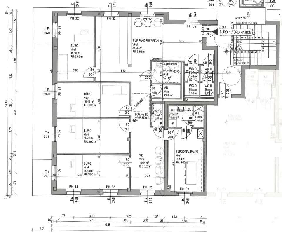 6-Zimmer-Gewerbeimmobilie mieten in Wiener Neustadt – 210 m², € 3.318 – Bild 2 von 4