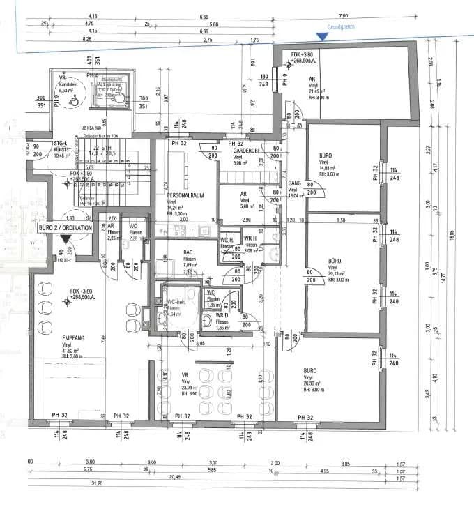 6-Zimmer-Gewerbeimmobilie mieten in Wiener Neustadt – 210 m², € 3.318 – Bild 3 von 4