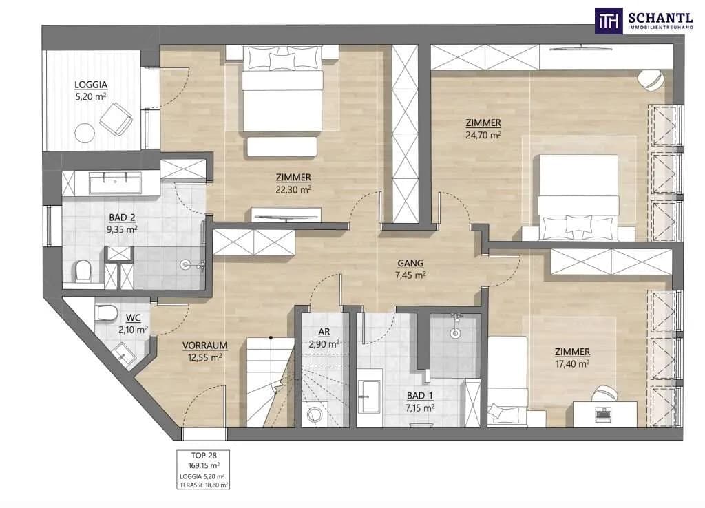 4-Zimmer-Wohnung kaufen in Wien – 168,82 m², € 1.626.885 – Bild 15 von 16