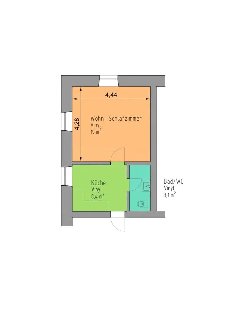 1-Zimmer-Wohnung mieten in Murtal – 30,77 m², € 410 – Bild 10 von 10