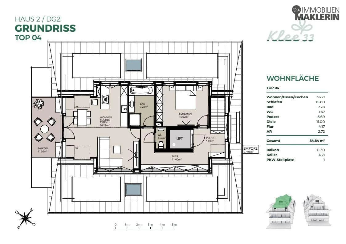 2-Zimmer-Wohnung kaufen in Linz – 84,71 m², € 769.200 – Bild 12 von 12