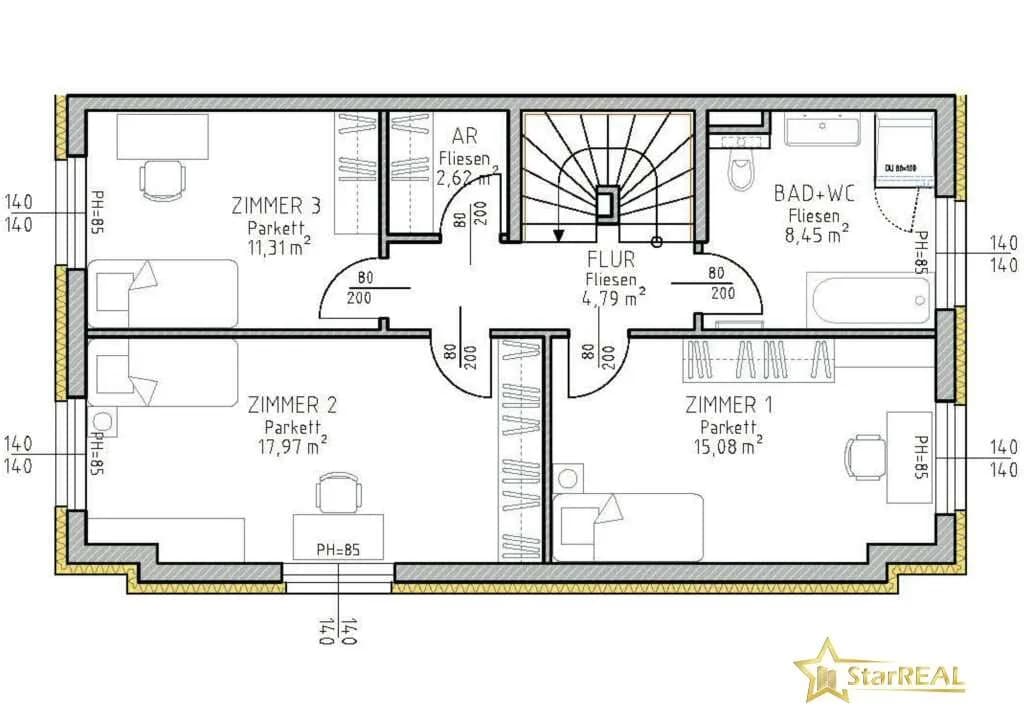 5-Zimmer-Haus kaufen in Wien – 147,02 m², € 779.000 – Bild 26 von 28