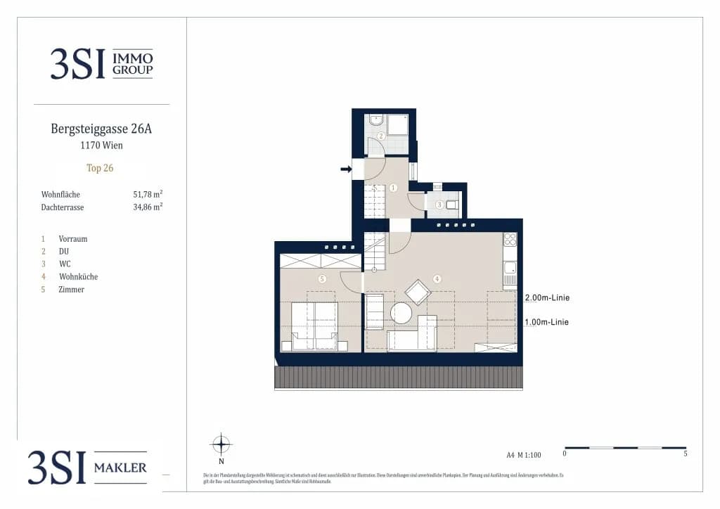 2-Zimmer-Wohnung kaufen in Wien – 51,78 m², € 329.000 – Bild 10 von 11