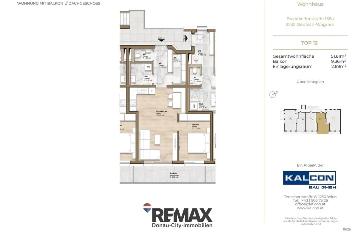 2-Zimmer-Wohnung kaufen in Gänserndorf – 51,76 m², € 261.000 – Bild 29 von 30