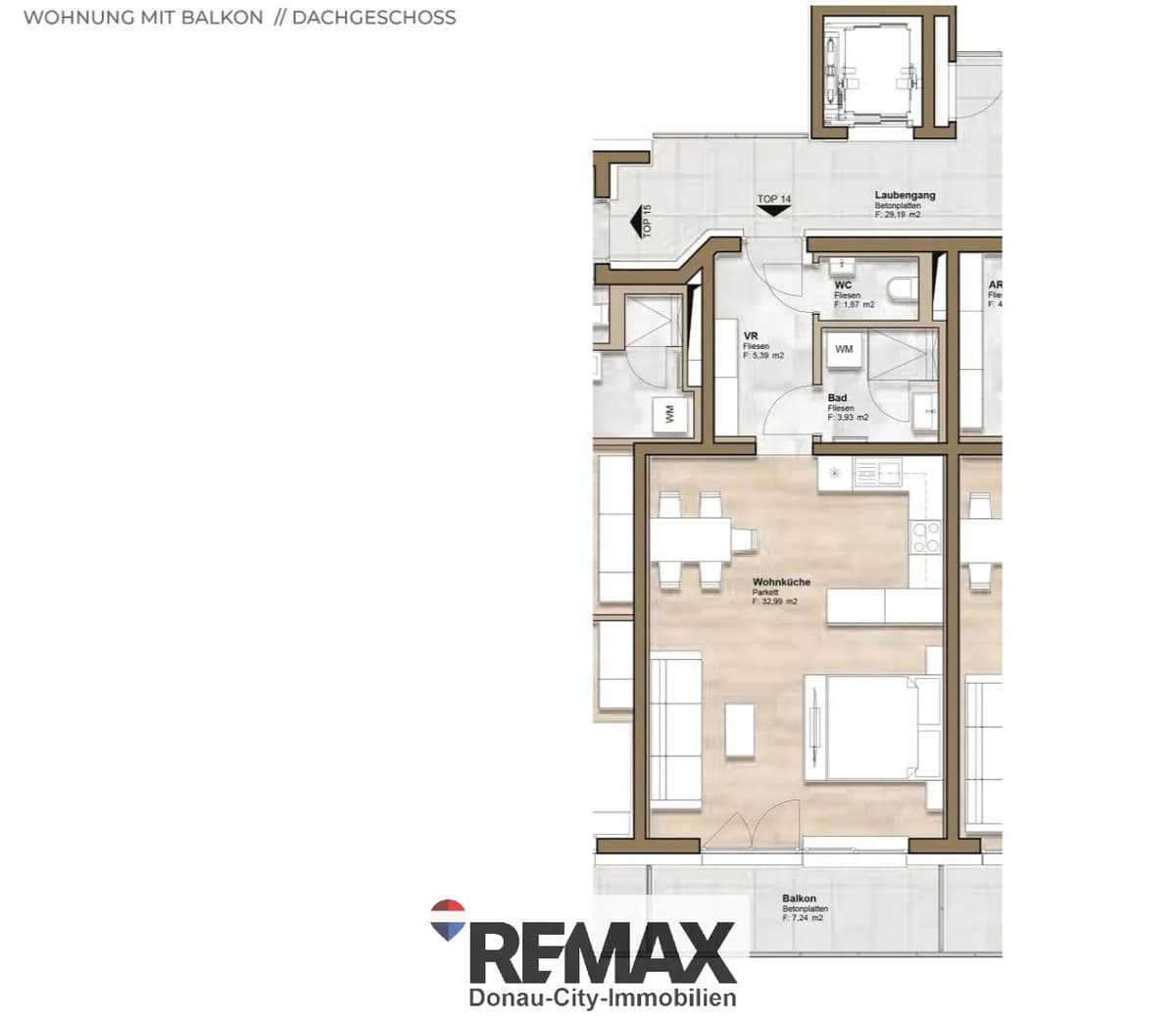 1-Zimmer-Wohnung kaufen in Gänserndorf – 44,1 m², € 206.000 – Bild 30 von 31