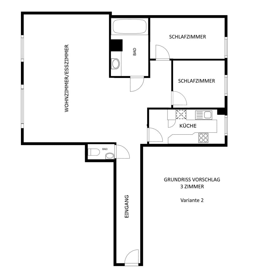 2-Zimmer-Wohnung kaufen in Wien – 92 m², € 298.000 – Bild 7 von 10