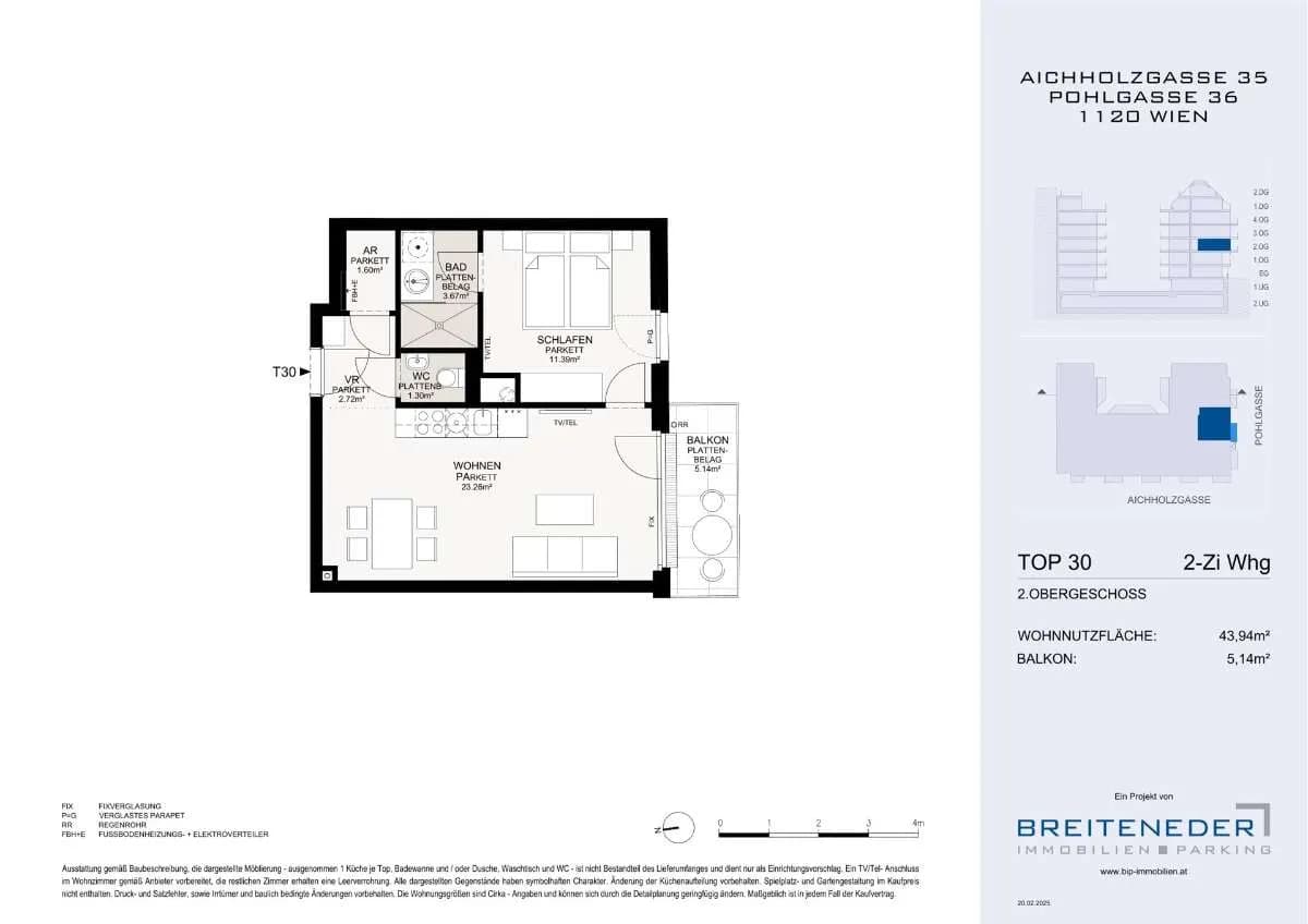 2-Zimmer-Wohnung kaufen in Wien – 43,94 m², € 329.000 – Bild 8 von 11