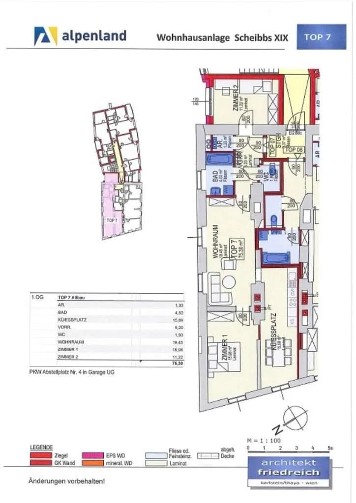 3-Zimmer-Wohnung mieten in Scheibbs – 75,3 m², € 889 – Bild 5 von 5