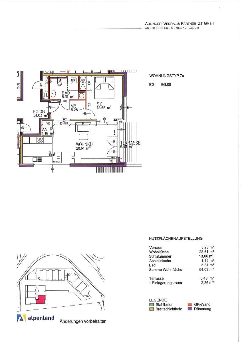 2-Zimmer-Wohnung mieten in Sankt Pölten – 54,03 m², € 760 – Bild 6 von 6