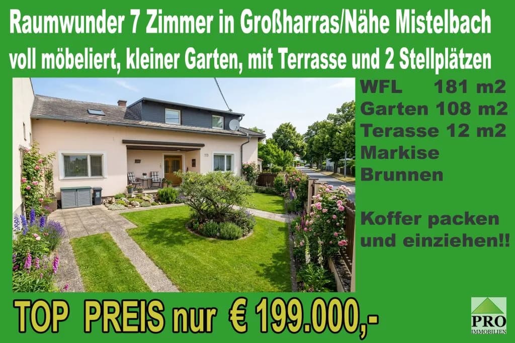 7-Zimmer-Haus kaufen in Mistelbach – 181,97 m², € 199.000
