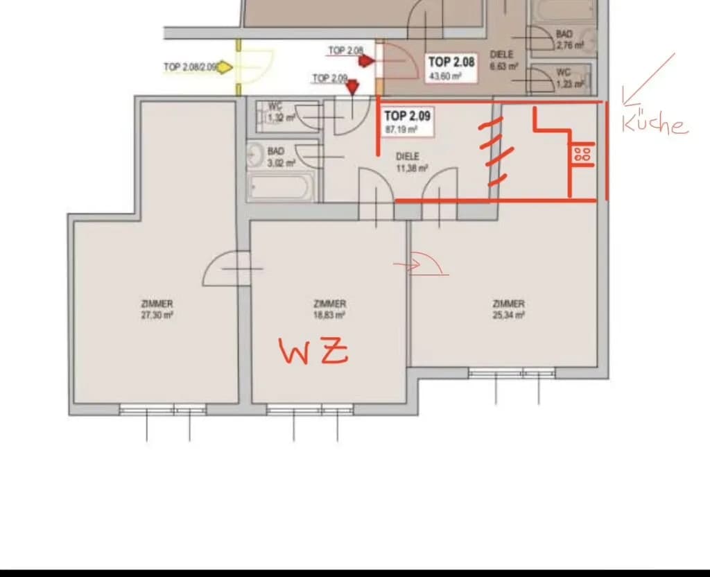 3-Zimmer-Wohnung mieten in Wien – 84,57 m², € 1.461 – Bild 12 von 12