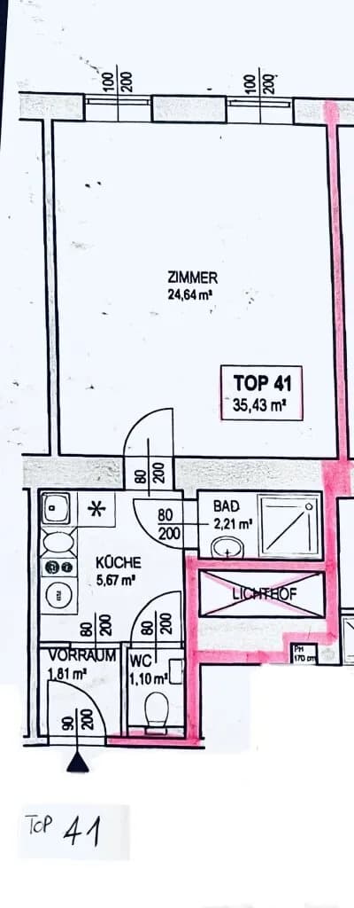 1-Zimmer-Wohnung kaufen in Wien – 35,43 m², € 190.000 – Bild 8 von 8