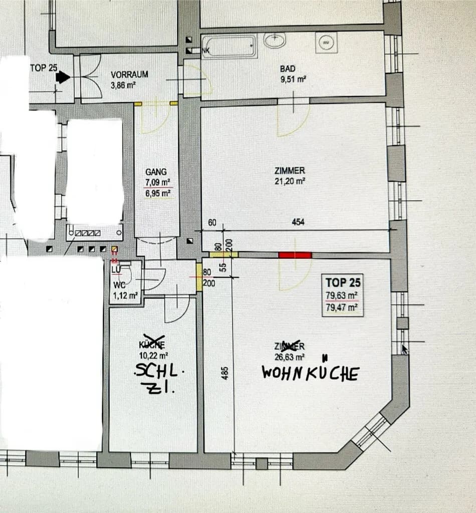 3-Zimmer-Wohnung kaufen in Wien – 79,63 m², € 345.000 – Bild 7 von 7