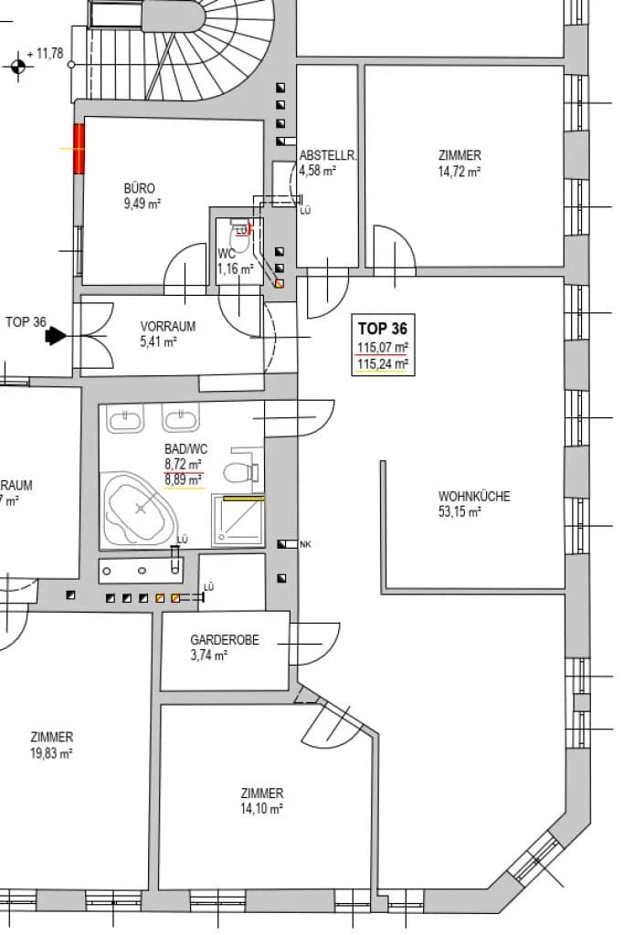 4-Zimmer-Wohnung kaufen in Wien – 115,07 m², € 547.000 – Bild 9 von 9