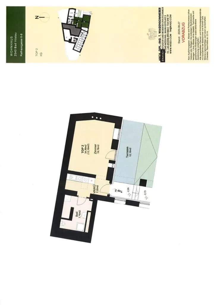 Immobilie mieten in Baden – 35 m², € 385 – Bild 5 von 5