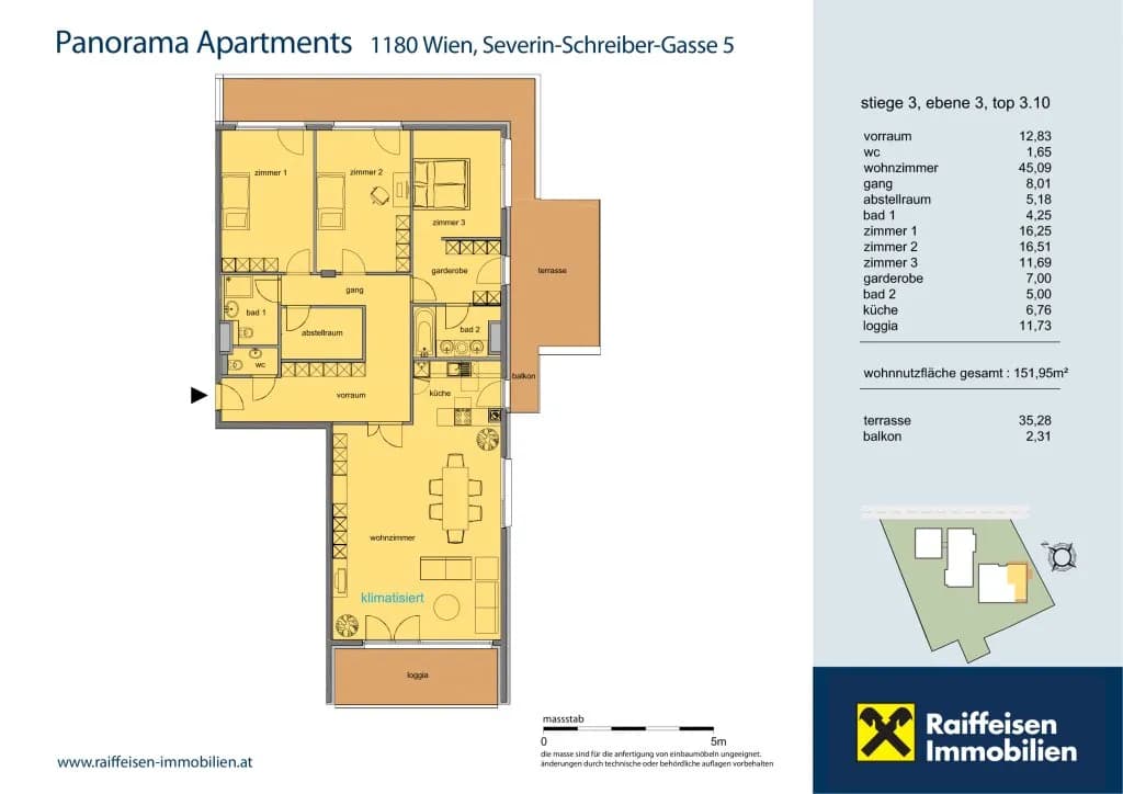 4-Zimmer-Wohnung mieten in Wien – 151,95 m², € 3.390 – Bild 16 von 16