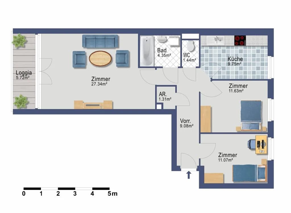 3-Zimmer-Wohnung kaufen in Wien – 79 m², € 359.000 – Bild 22 von 22