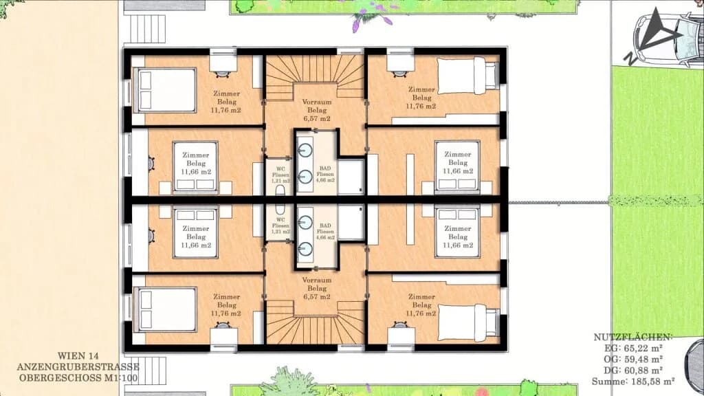 5-Zimmer-Haus kaufen in Wien – 186,66 m², € 1.148.000 – Bild 7 von 9
